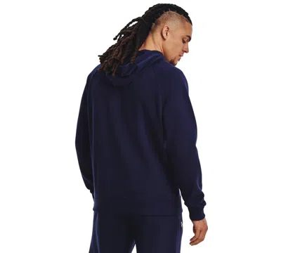 Under Armour Men's Rival Logo Hooded Sweatshirt In Blue