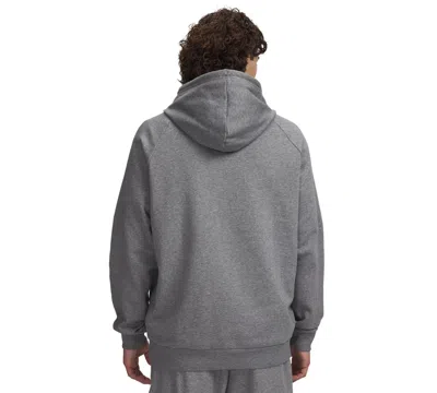 Under Armour Men's Rival Logo Hooded Sweatshirt In Gray
