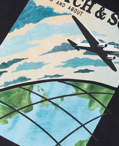 Scotch & Soda Boys' 8-16 Crewneck Sweatshirt And Jogger Pants, 2-piece Set In Black