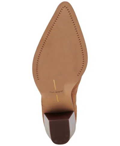 Dolce Vita Shadie H2o Wide Booties Brown Suede In Multi