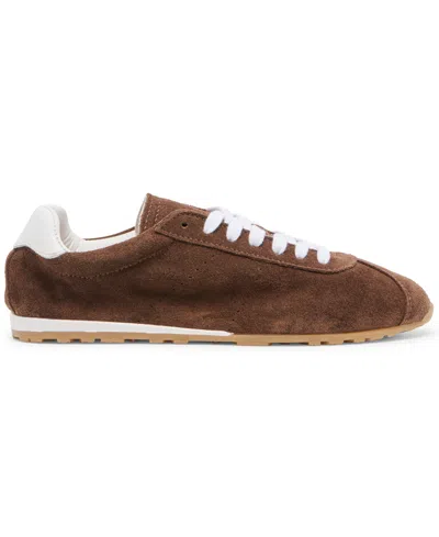 Dolce Vita Women's Serina Lace-up Low Profile Sneakers In Brown