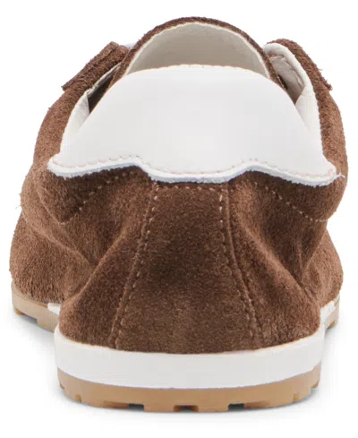 Dolce Vita Women's Serina Lace-up Low Profile Sneakers In Brown