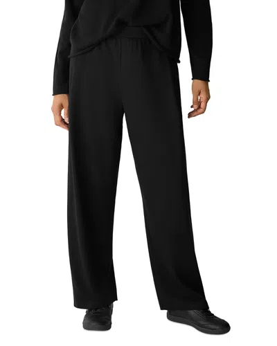 Eileen Fisher Straight Ankle Pants In Black