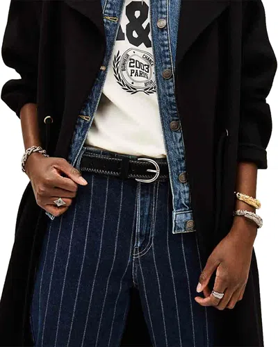 Ba&sh Ba & Sh Ceinture Brosco Leather Belt In Black