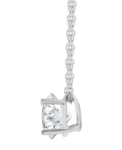 Badgley Mischka Lab Grown Diamond Solitaire Pendant Necklace (1 Ct. T.w.) In 14k White Gold (also On 14k Yellow Gold In Metallic