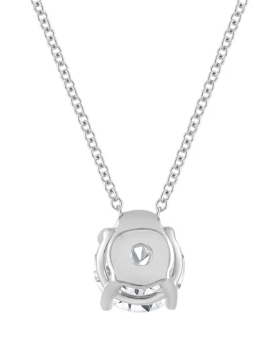 Badgley Mischka Lab Grown Diamond Solitaire Pendant Necklace (1 Ct. T.w.) In 14k White Gold (also On 14k Yellow Gold In Metallic
