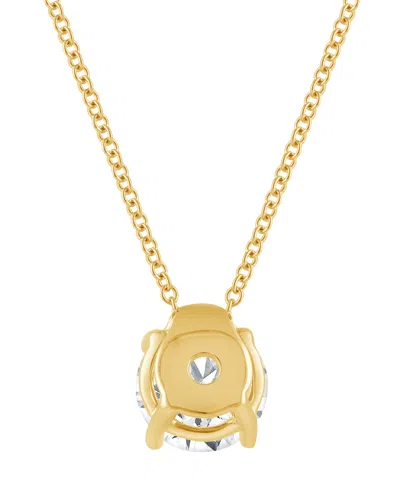 Badgley Mischka Lab Grown Diamond Solitaire Pendant Necklace (1 Ct. T.w.) In 14k White Gold (also On 14k Yellow Gold In Gold