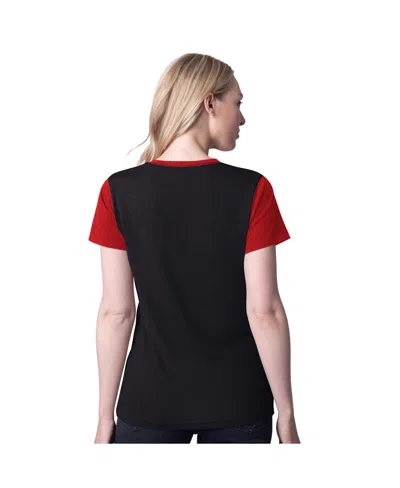 G-iii 4her By Carl Banks Women's Black Nascar Racer Color Blocked T-shirt In Black