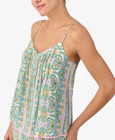 Sanctuary Women's 2-piece Sleeveless V-neck Cami Top & Long Pant Pajama Set In Black