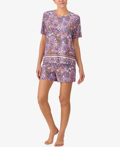 Sanctuary Women's 2-piece Short-sleeve T-shirt & Boxer Set In Purple