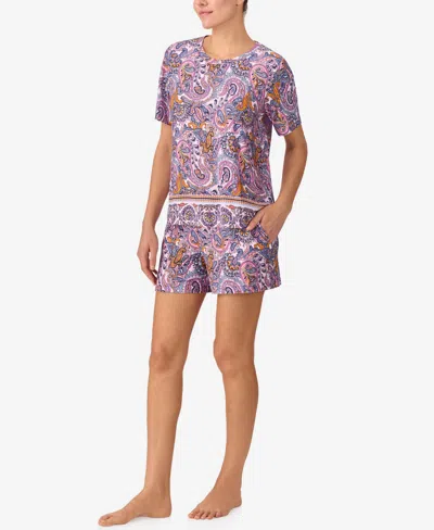 Sanctuary Women's 2-piece Short-sleeve T-shirt & Boxer Set In Purple
