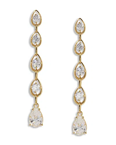 Nadri It Girl Cubic Zirconia Linear Drop Earrings In Gold