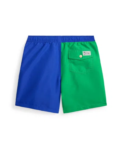 Polo Ralph Lauren Boys 2t-7 Traveler Swim Trunks In Blue