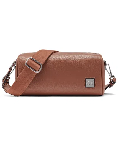 Calvin Klein Rue Small Crossbody Bag In Brown