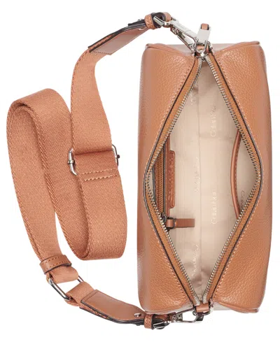Calvin Klein Rue Small Crossbody Bag In Brown