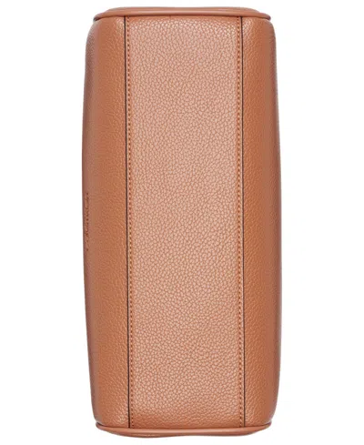 Calvin Klein Rue Small Satchel Bag In Brown