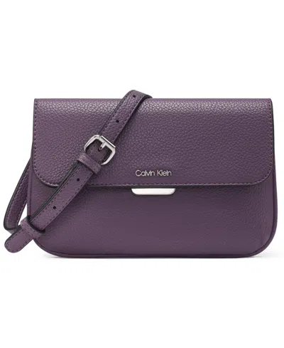 Calvin Klein Arya Small Crossbody Bag In Purple