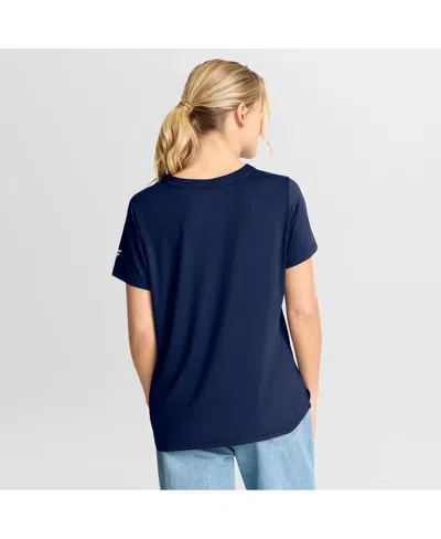 Fanatics Women's Navy New York Rangers Authentic Pro Rink Tech T-shirt In Brown