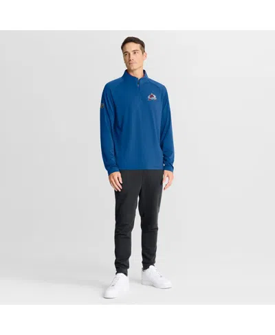 Fanatics Men's Blue Colorado Avalanche Authentic Pro Rink Training Quarter-zip Pullover Sweatshirt In Blue