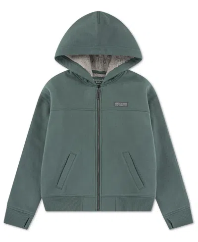 Abercrombie Boys 5-16 Full-zip Hoodie In Green