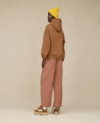 Ugg Logo Hoodie In Brown