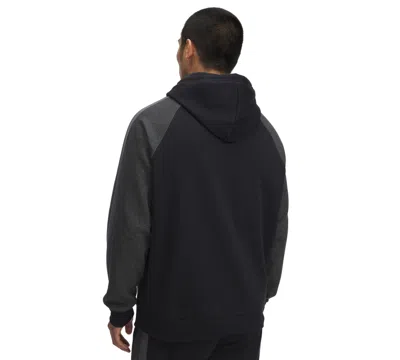 Under Armour Men's Rival Hooded Sweatshirt In Black