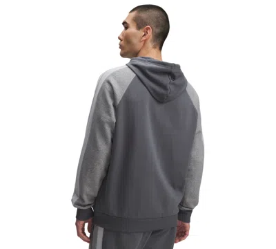 Under Armour Men's Rival Hooded Sweatshirt In Gray