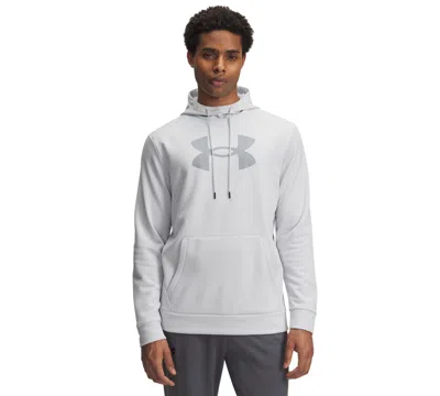 Under Armour Men's Big Logo Hooded Sweatshirt In White