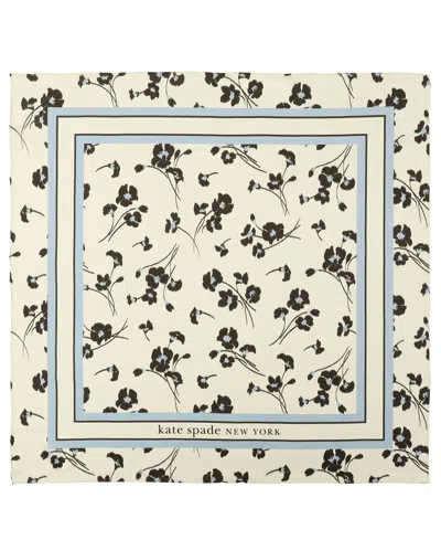 Kate Spade Women's Callia Lily Square Scarf In Brown