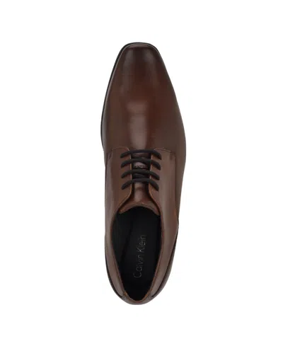 Calvin Klein Men's Brodie Lace Up Dress Oxford In Brown