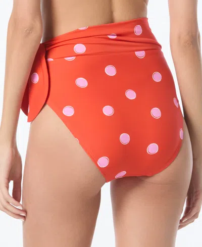 Kate Spade Women's High Waist Swim Bottoms In Red