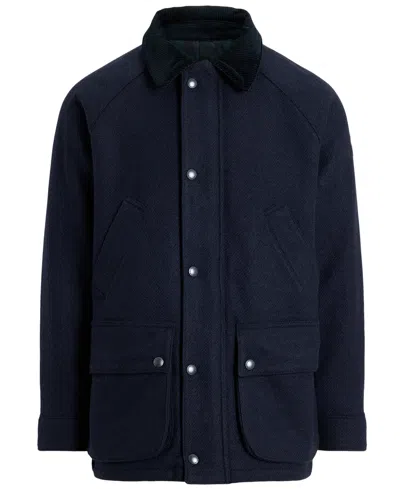 Polo Ralph Lauren Men's Langdon Corduroy Barn Coat In Blue