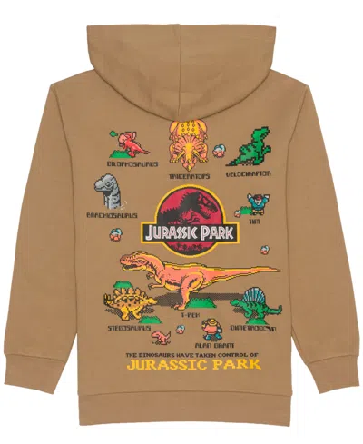 Jurassic Park Boys 5-20 Zip Up Hoodie In Brown