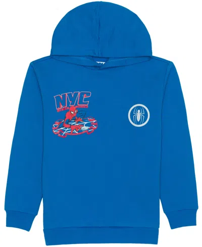 Spider-man Boys 5-20 Pull-on Hoodie In Blue