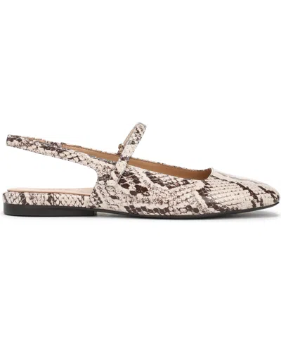 Naturalizer Women's Connie Slingback Mary Jane Flats In Animal Print