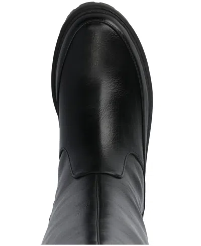 Journee Collection Journee Women's Zemmie Knee High Casual Quilted Boots In Black