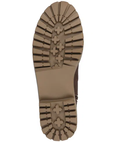 Journee Collection Womens Zemmie-wc Wide Calf Block Heel Dress Boots In Brown