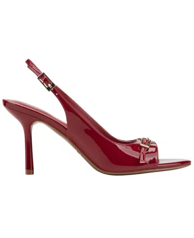 Marc Fisher Women's Paza Slingback Stiletto Dress Sandals In Red