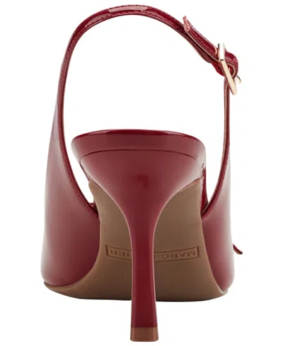Marc Fisher Women's Paza Slingback Stiletto Dress Sandals In Red