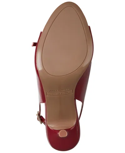 Marc Fisher Women's Paza Slingback Stiletto Dress Sandals In Red