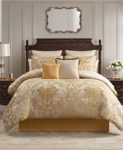 Waterford Tarmon Jacquard Comforter Set In Gold