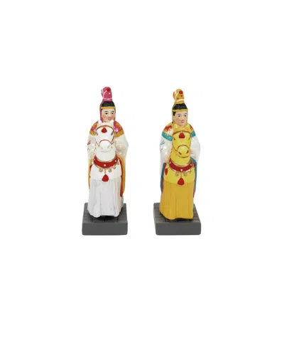 Department Five Village Imperial Parade Of Horses Accessories, Set Of 2 In Multi