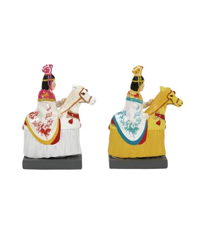 Department Five Village Imperial Parade Of Horses Accessories, Set Of 2 In Multi