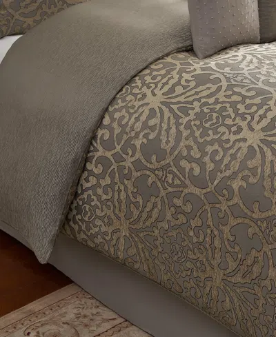 Waterford Clancy Jacquard 8-pc. Comforter Set, Queen In Brown