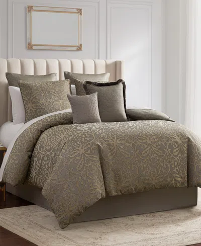 Waterford Clancy Jacquard 8-pc. Comforter Set, King In Brown