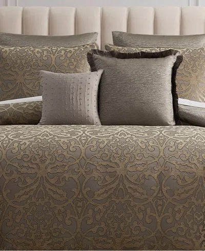 Waterford Clancy Jacquard 8-pc. Comforter Set, King In Brown