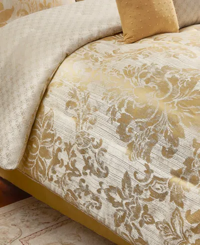 Waterford Tarmon Jacquard 8-pc. Comforter Set, Queen In Gold