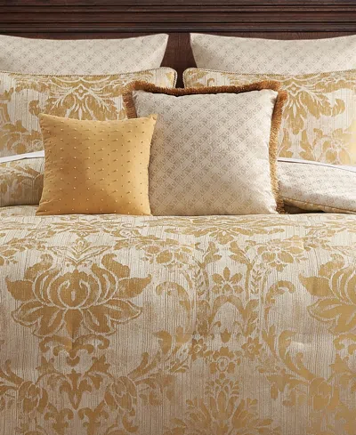 Waterford Tarmon Jacquard 8-pc. Comforter Set, Queen In Gold