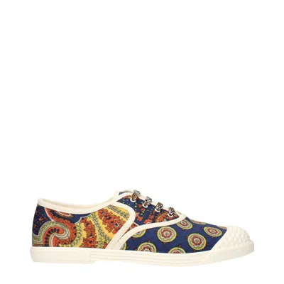 Valentino Sneaker Bay By Bay Denim Print In Multi