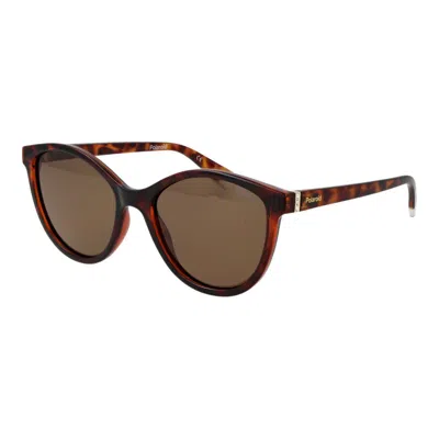Polaroid Brown Plastic Sunglasses In Brown